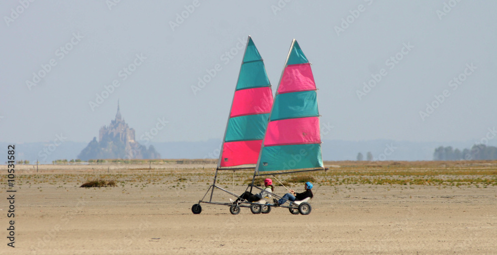Fototapeta premium chars à voile en normandie