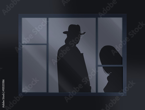 crying loud help behind the closed window photo