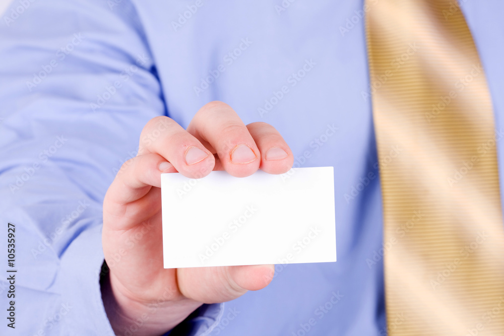 businessman show card businessman show card