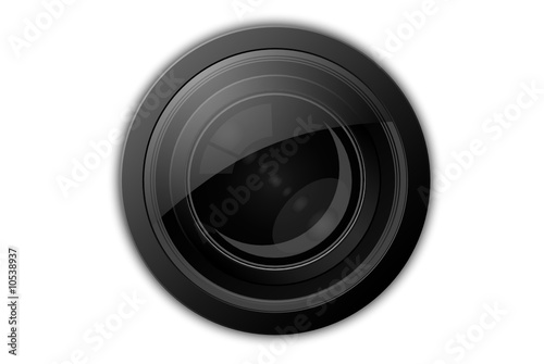 Illustrazione di lente di obiettivo camera. photo