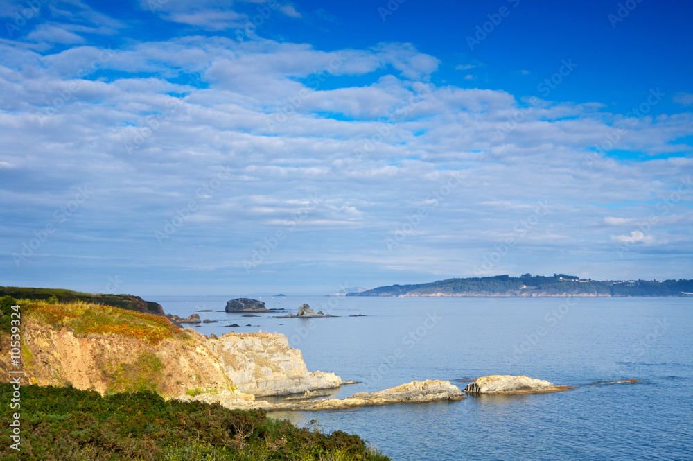 Photo of beautiful sea and sky in summer