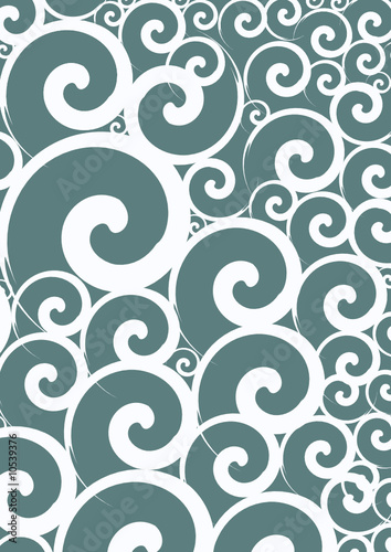 fondo historiado barroco vectorial azul y blanco