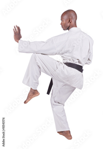 african american man in karate suit © poco_bw