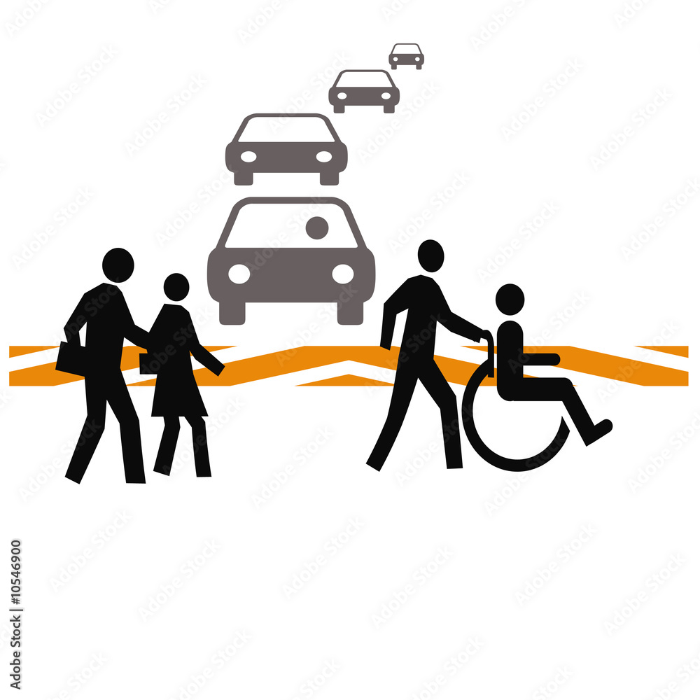 Obraz premium crosswalk safety