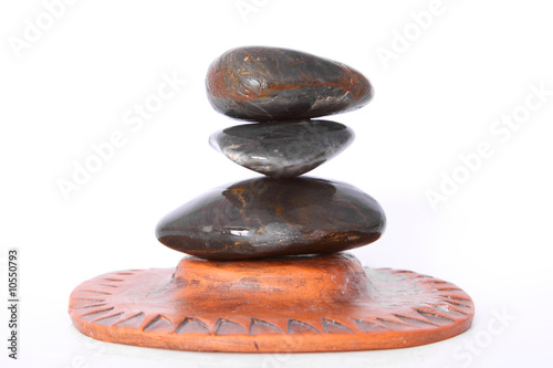 Photography stones zen isolated on white
