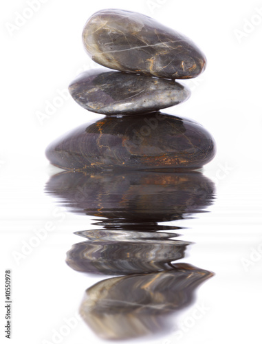 Photography stones zen isolated on white