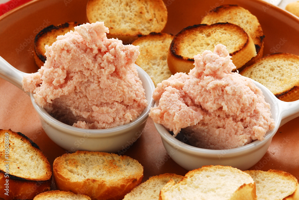 Crema alla mortadella Antipasti dell Emilia Romagna Stock Photo