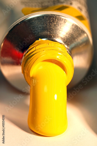 Artist paint tube - Yellow