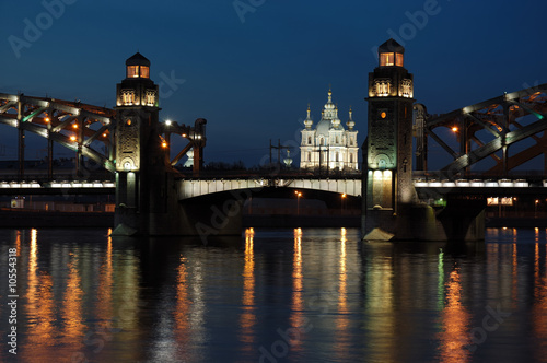 Peter the Great bridge, St.Petersburg, Russia