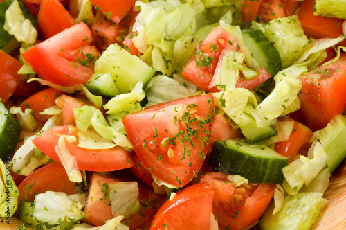 healthy salad macro image.