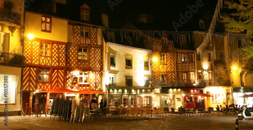 cetnre ville de rennes illuminé