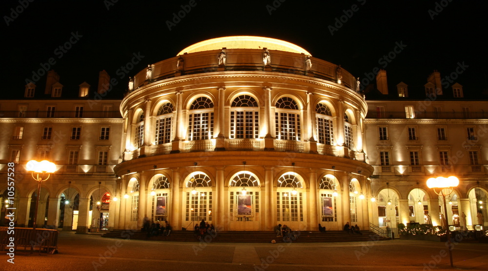 opera de rennes eclairé