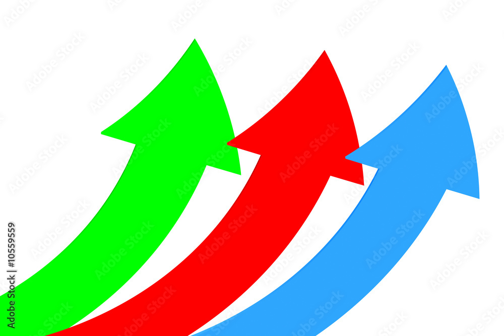 colorful arrows isolated in white background colorful arrows isolated in white background