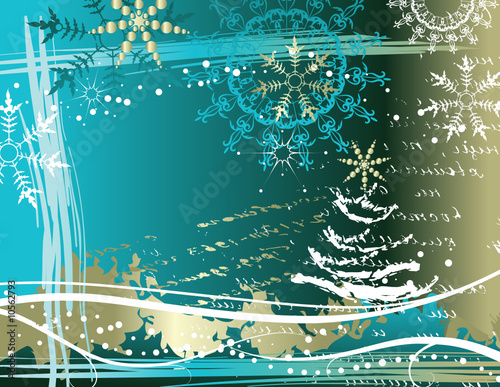 vector illustration of christmas-tree background