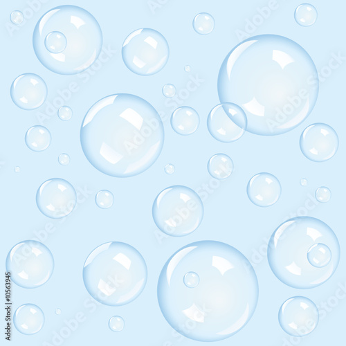 Blue bubbles background  vector illustration