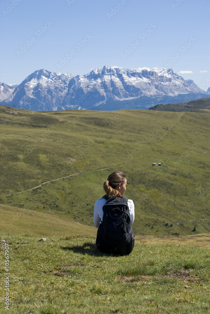 Wandern Panorama Dolomiten