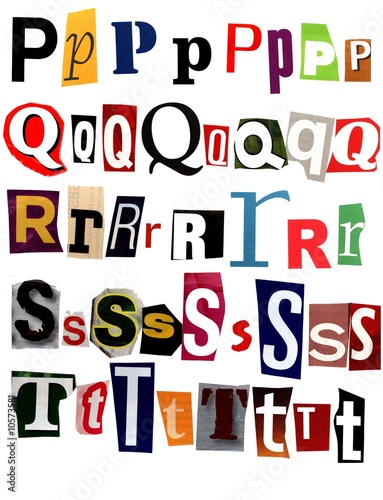 Alphabet Letters Unique Set Part 4 of 5