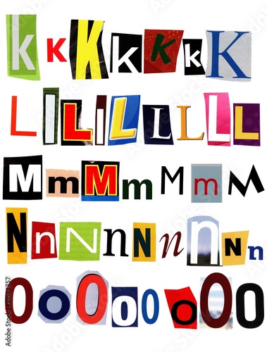Alphabet Letters Unique Set Part 3 of 5