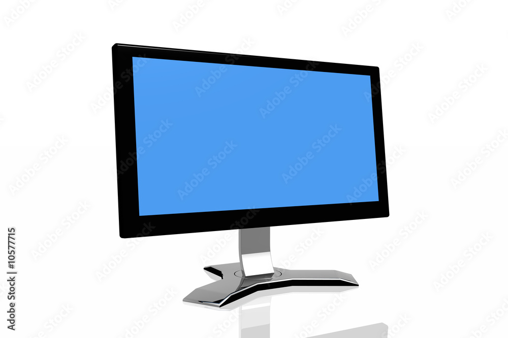 3d monitor isolated in white background 3d monitor isolated in white background