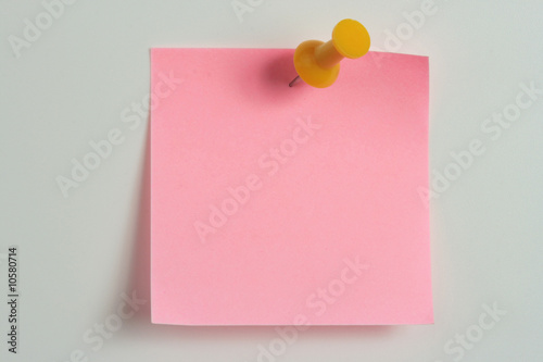 pink note with yellow