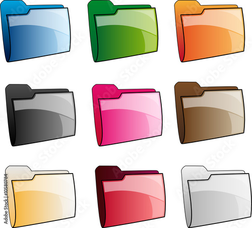 Folder Glossy Icons
