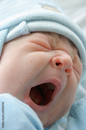Obraz na płótnie After childbirth, newborn baby. w salonie
