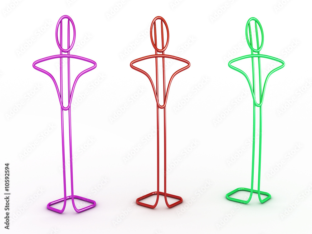 Fototapeta premium row of mannequins