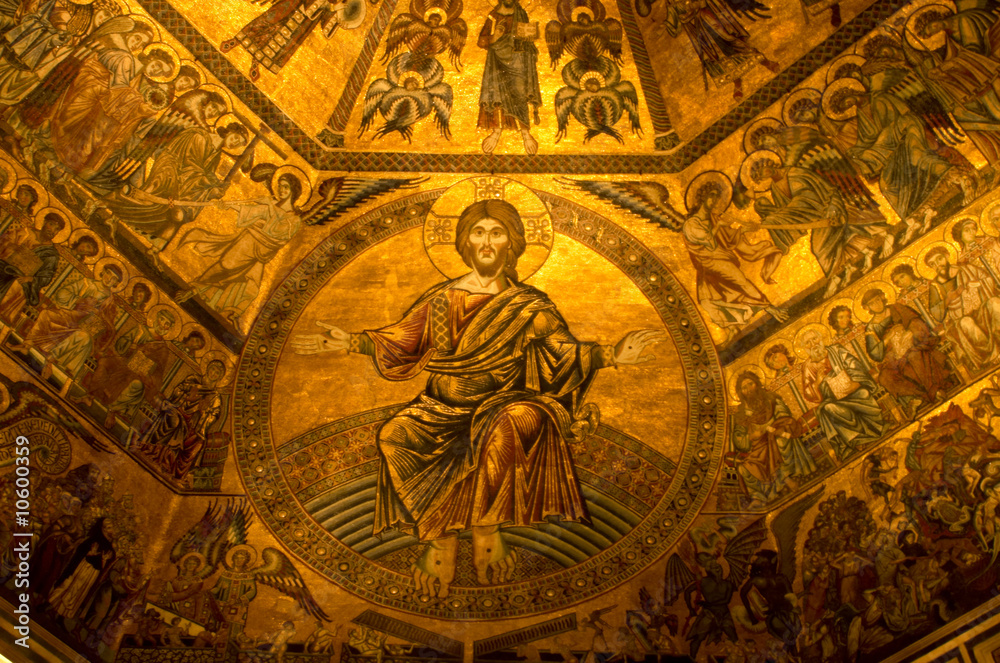 Interior of Baptistry, Florence, Italy