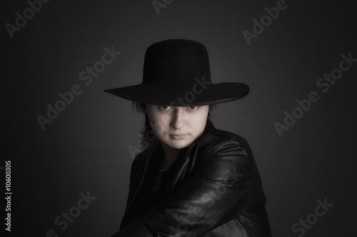 woman in hat