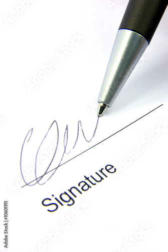 Signature and pen 2
