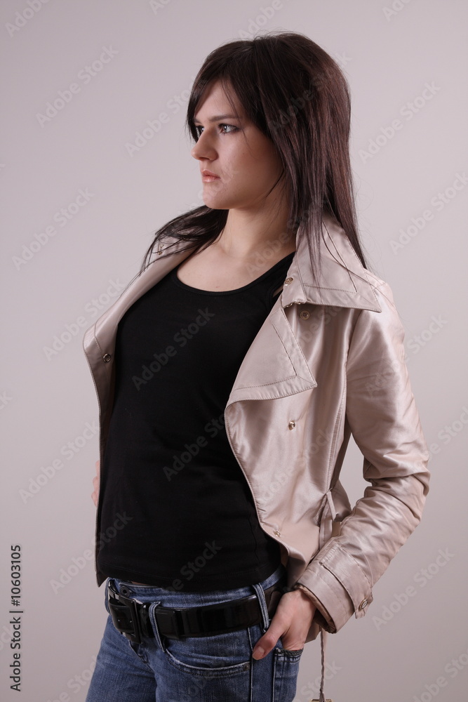 Fashion model in studio Fashion model in studio