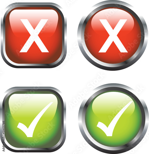 Tick and Crosses Icons