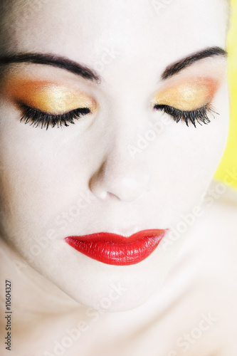 colorful beauty woman portrait