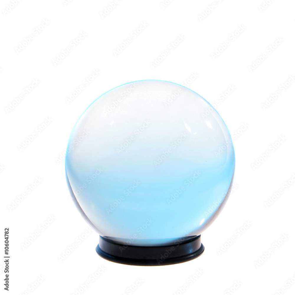 Crystal ball turquoise light