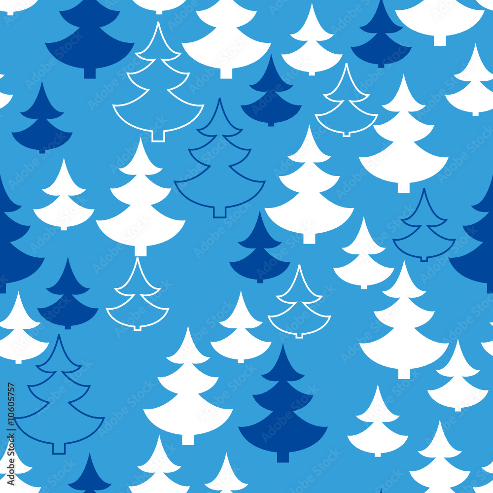 Christmas tree seamless pattern Christmas tree seamless pattern