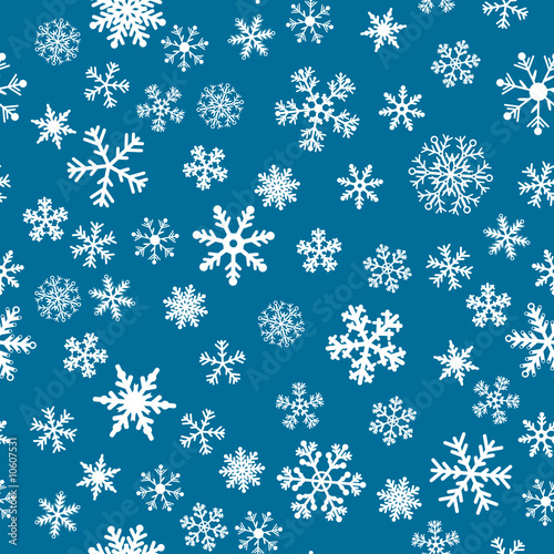 Snow Seamless Vector Background
