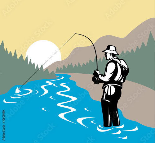 Fly fisherman