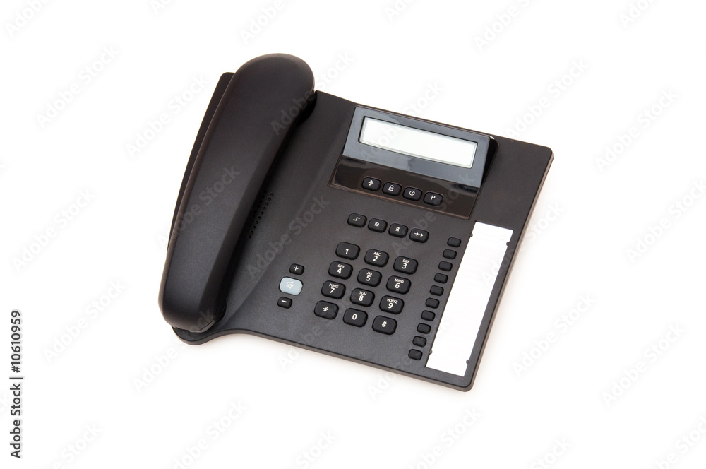 Office phone isolated on the white background Office phone isolated on the white background