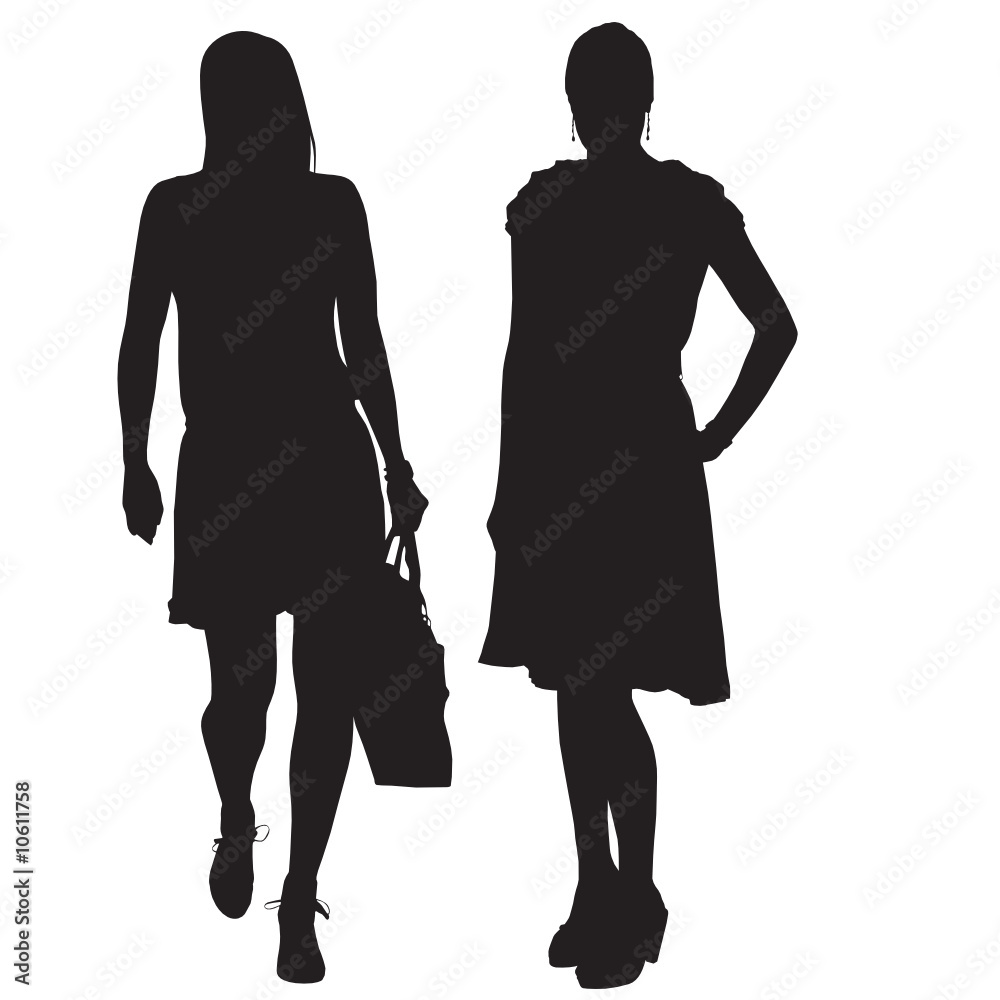 fashion women vector silhouettes