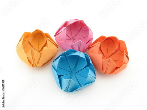Origami flowers