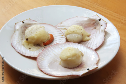 Baked scallops