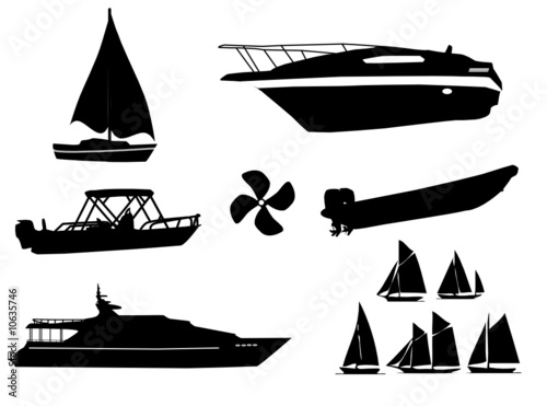 watercraft silhouettes