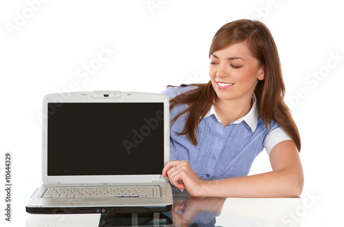 Woman with a laptop