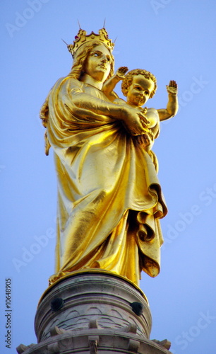 Quadro em tela Vierge à l'enfant, Notre dame de la Garde, Marseille. France.