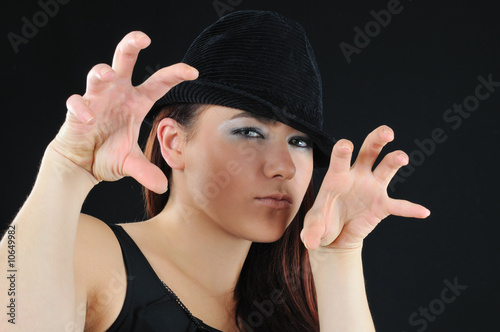 Картината върху платно slyness girl