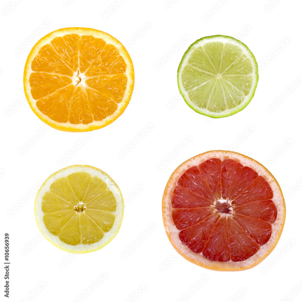 Citrus fruit slices