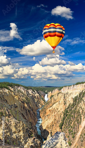 The Lower Falls in the Yellowstone