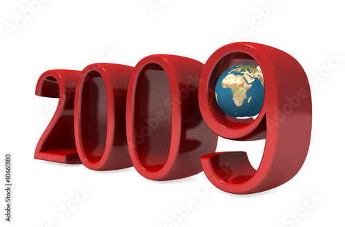 New 2009 year numbers with ...