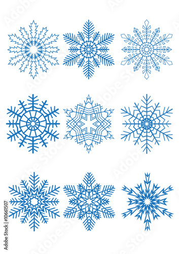 Snowflake. Vector.