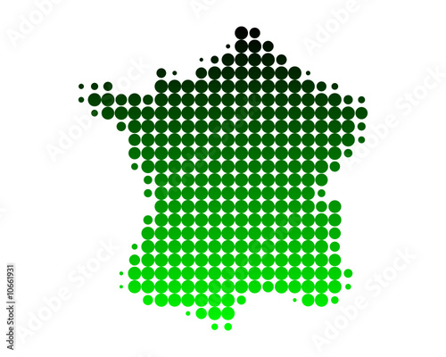Karte von Frankreich